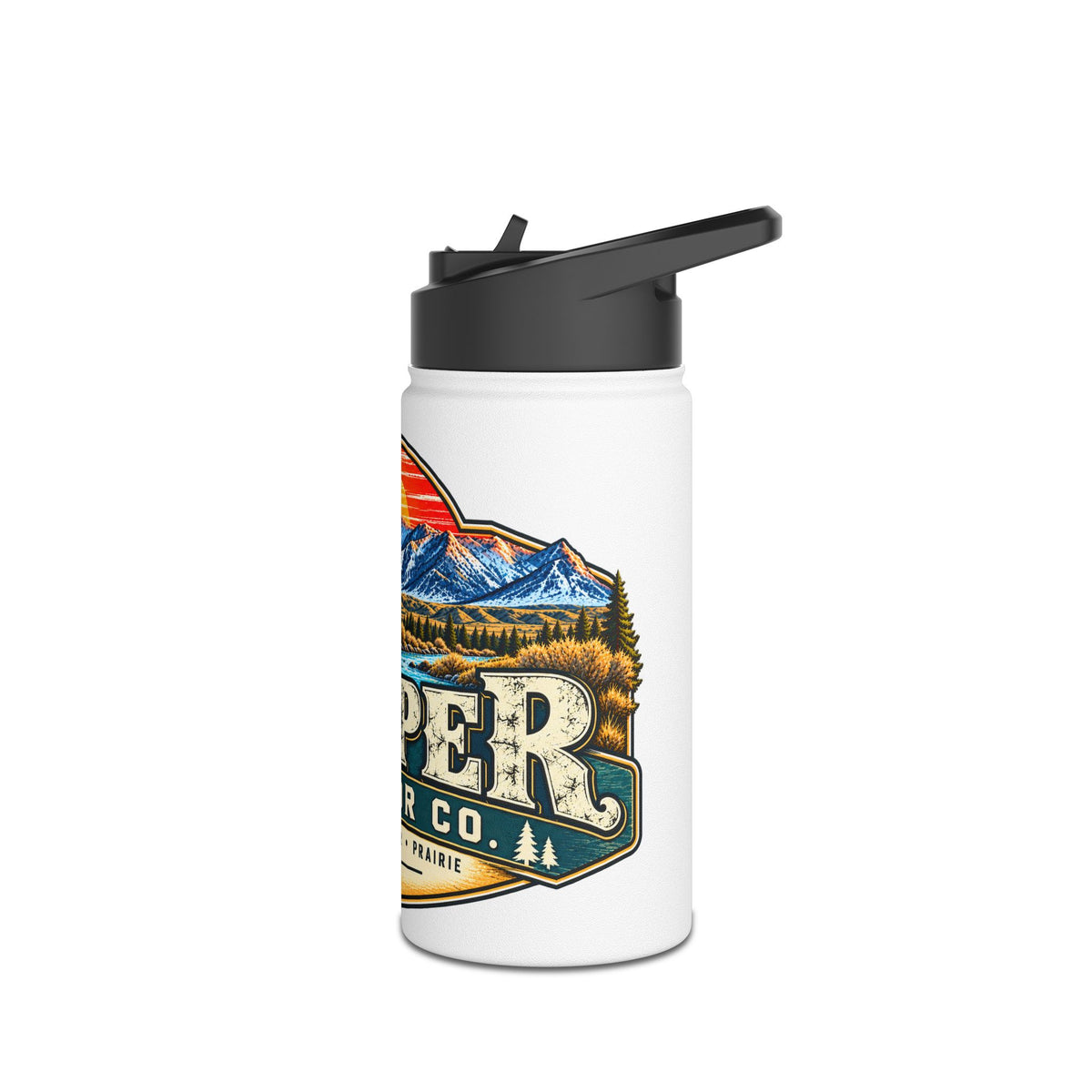 Aspen Outdoor Co. Stainless Steel Water Bottle — Mountain River Adventure Insulated Bottle