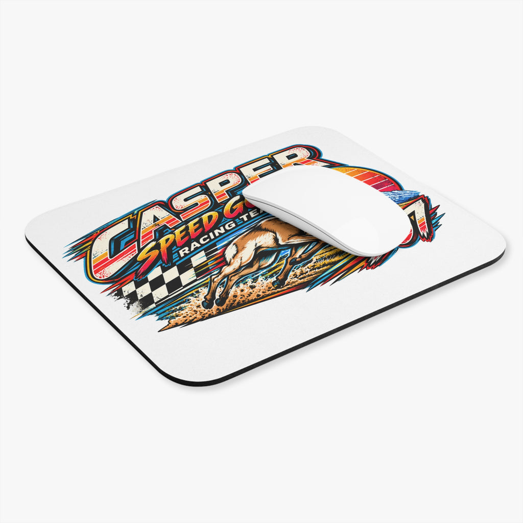 Casper Speed Goat Racing Team Mouse Pad — Retro Sunset 307 Design