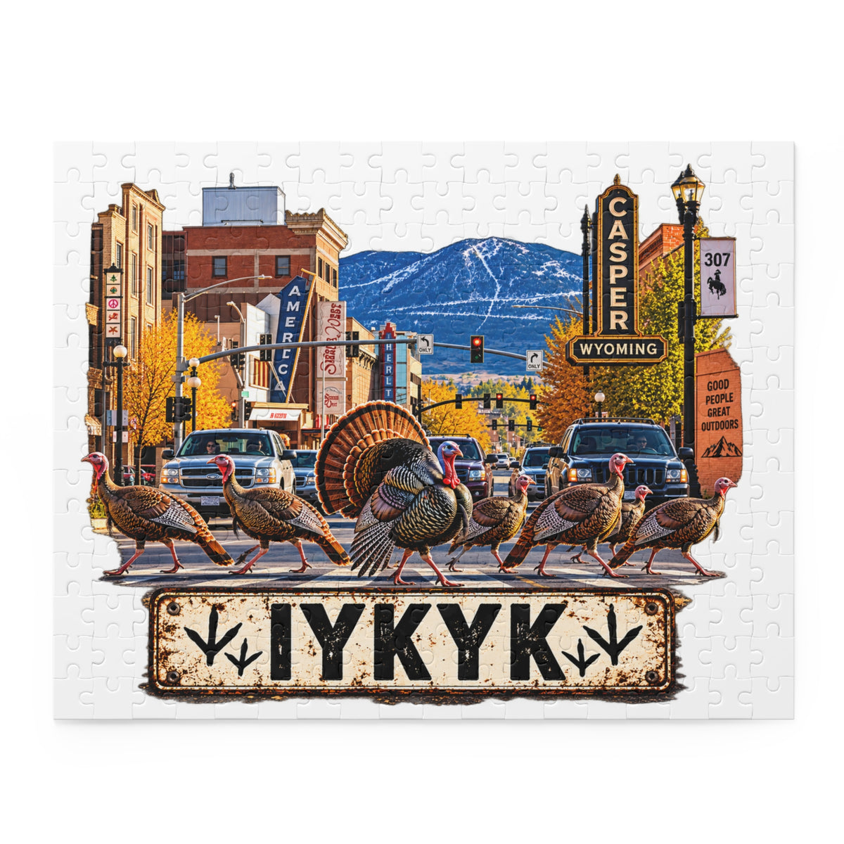 Casper Wyoming Turkey Crossing 500-Piece Puzzle